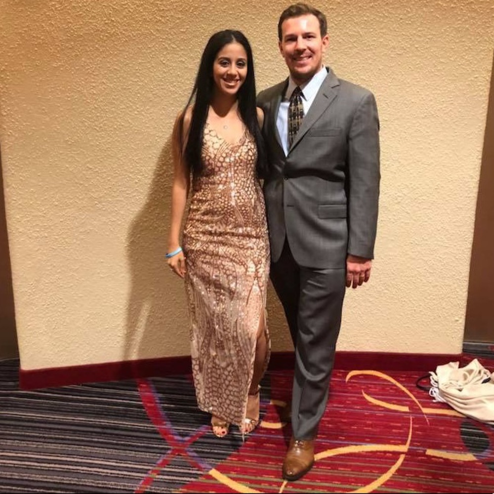 Rose Gold Evening Dress